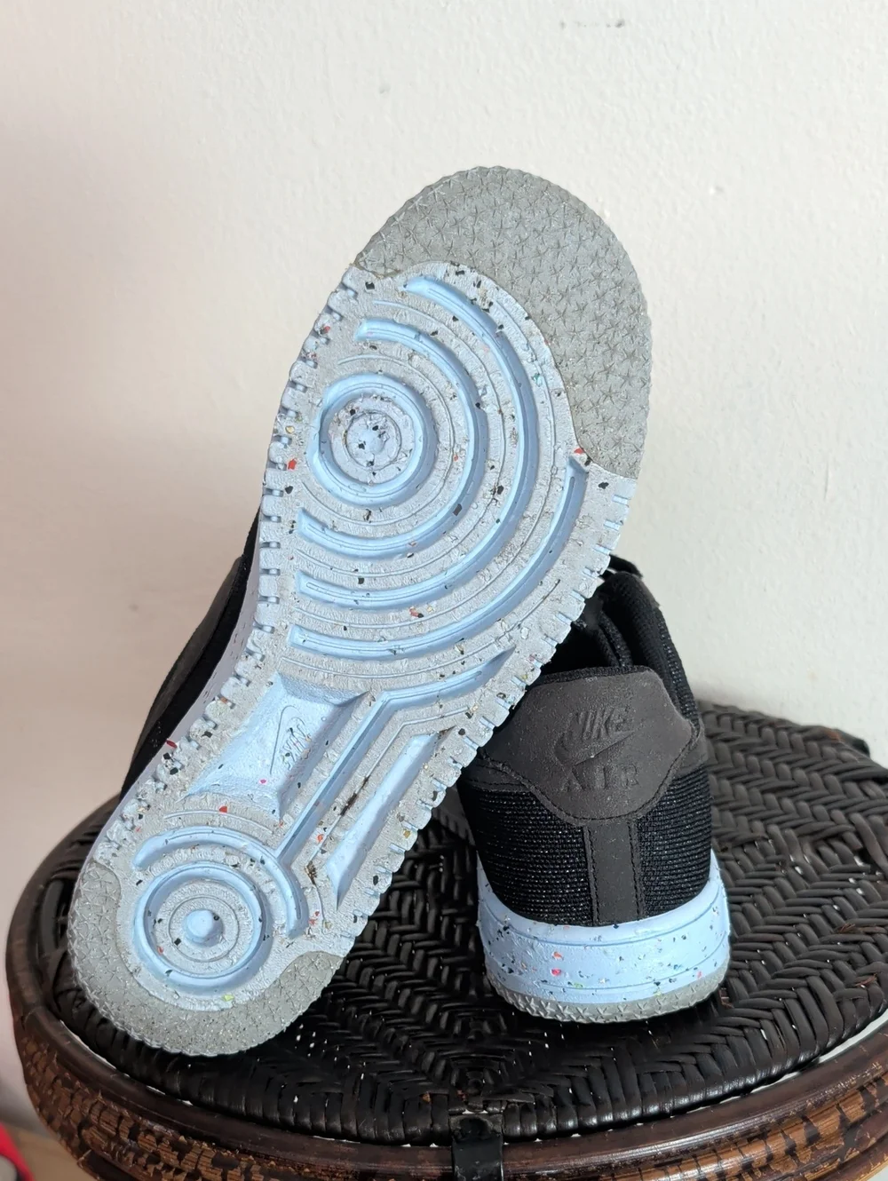 Nike Air Force 1 Flyknit Low Men's Size 9.5 Black